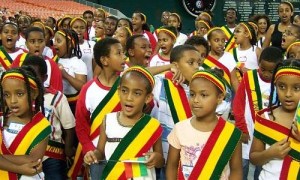 soccer and kids singing